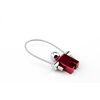 TROIKA Uni Modern Travel Accessory Luggage Tag (Pack of 1), red, Unit size, Retro