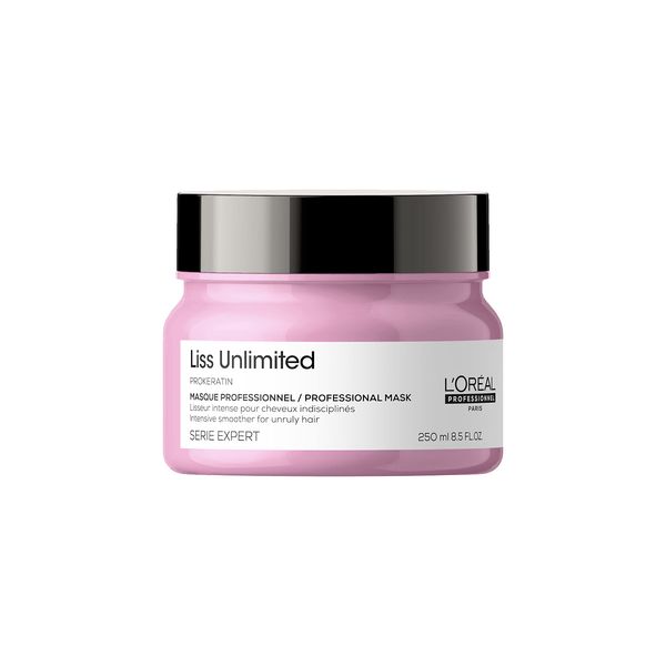 L'Oreal Professionnel Liss Unlimited Mask | For Frizz-Prone Hair | Provides Long-Lasting Frizz and Humidity Protection| With Prokeratin | 8.5 Fl. Oz.