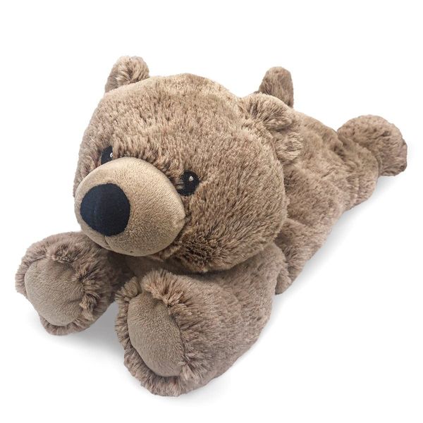 Warmies Brown Bear Heatable and Coolable Weighted Teddy Bear Stuffed Animal Plush - Comforting Lavender Aromatherapy Animal Toys - Relaxing Weighted Stuffed Animals for Anxiety