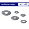Body Washers / Mudguard Washers Galvanised Steel (5.3 x 20, 200)