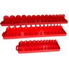 3 Piece Imperial/AF Socket Holders - Durable ABS Trays/Rails for 1/4", 3/8" & 1/2" Sockets