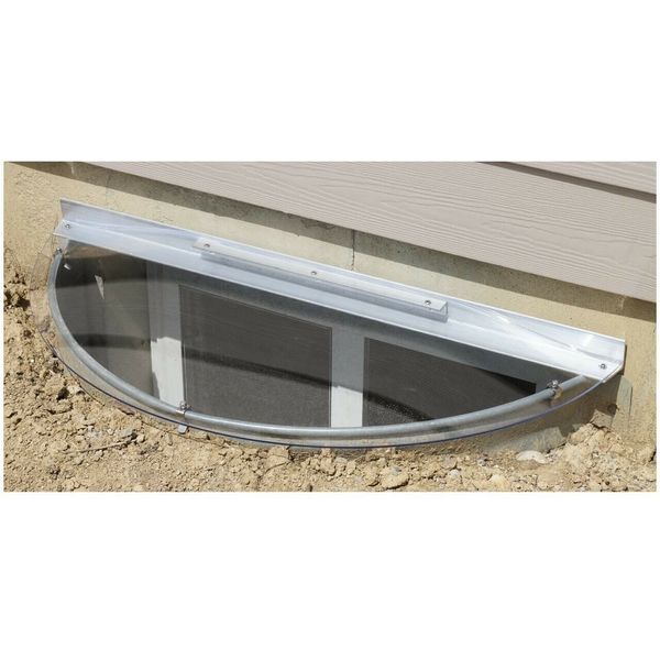 Sloped Heavy-Duty Window Well Cover (40" Width x 16" Length)