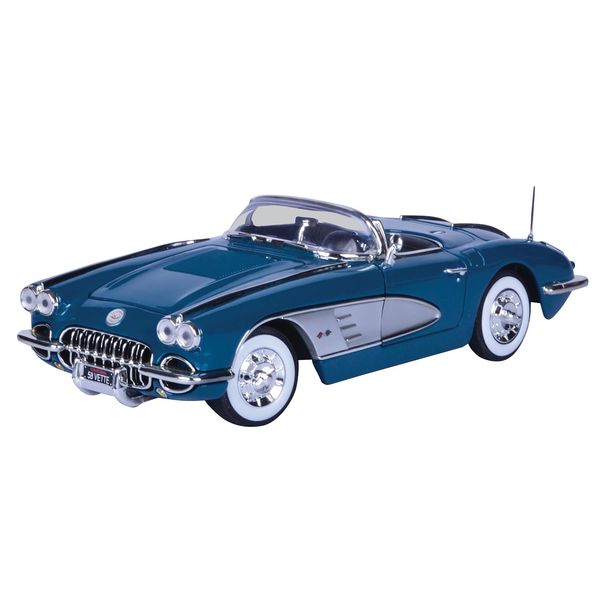 1958 Chevy Corvette Turquoise Timeless Classics 1/18 Diecast Model Car by Motormax 73109TC-TURQ