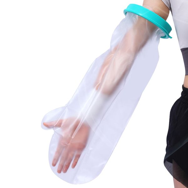 VEGCOO Waterproof Cast Cover Arm, Adult Waterproof Arm Cover for Shower, Soft and Comfortable Reusable Plastic Waterproof Sealable Arm Cover for Forearm Waterproof Protection (Arm)