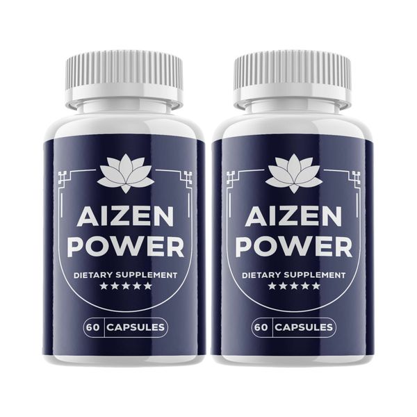 2-Pack Aizen Power Male Supplement for Drive & Energy - 120 Capsules