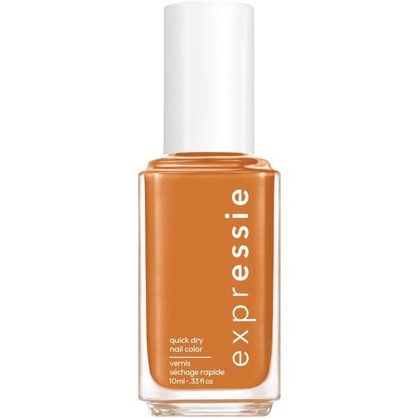 essie ExprEssie Nail Polish Quick Dry Formula, Chip Resistant, Yellow Orange, 110 Saffron On The Move, 10 ml (Pack of 1)