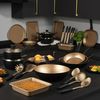 Kitchen Essentials 20cm Non-Stick Induction Frying Pan (Colour: Gold/Black)