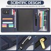 Trifold Blue Notebook Cover Waterproof A5 Size Organizer For Rocketbook Moles...