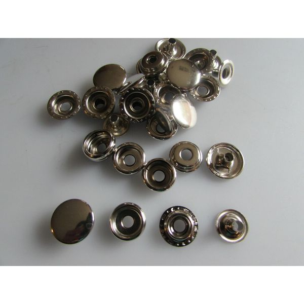 12.5MM(line 20) press snaps -quantity 50, Nickel color