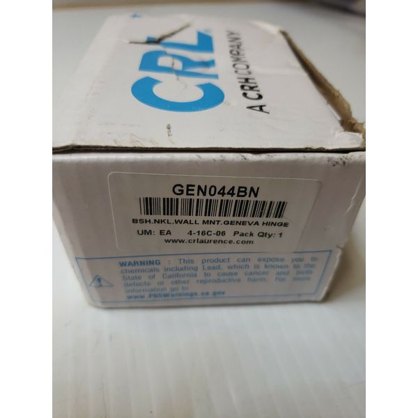 Etech GEN044-BN BRUSHED NICKLE  GENEVA 044 R/S WALL MOUNT BACK PLATE HIINGE..