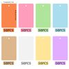 HGFLMR Flash Cards, 400 pcs with Binder Ring, 8 Set, 50 Sheets per Set, Assorted Colors