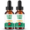 Gluco Tonic Blood Support Drops, Max Strength, GlucoTonic Liquid Drops (2 Pack)