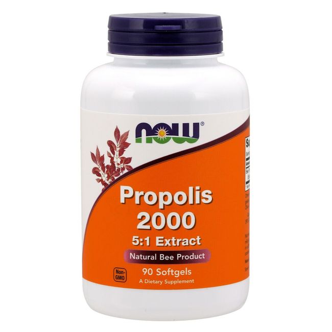 NOW Foods Propolis 2000, 5:1 Extract, 90 Softgels