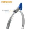 POWERTEC 4 Inch Dust Collection Adjustable Key Type Hose Clamp - 10 PK (70260)