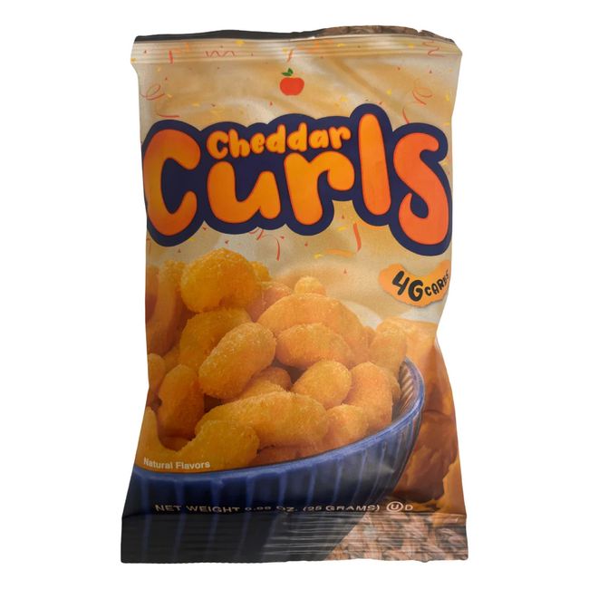 NutriWise - Cheddar Curls Chips | Ideal Protein Alternative, Low Carb 7/Bags