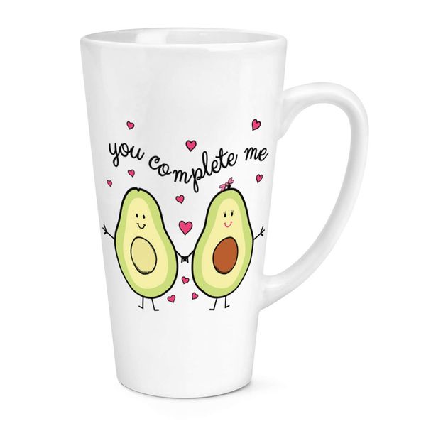 Avocado You Complete Me 17oz Large Latte Mug Cup