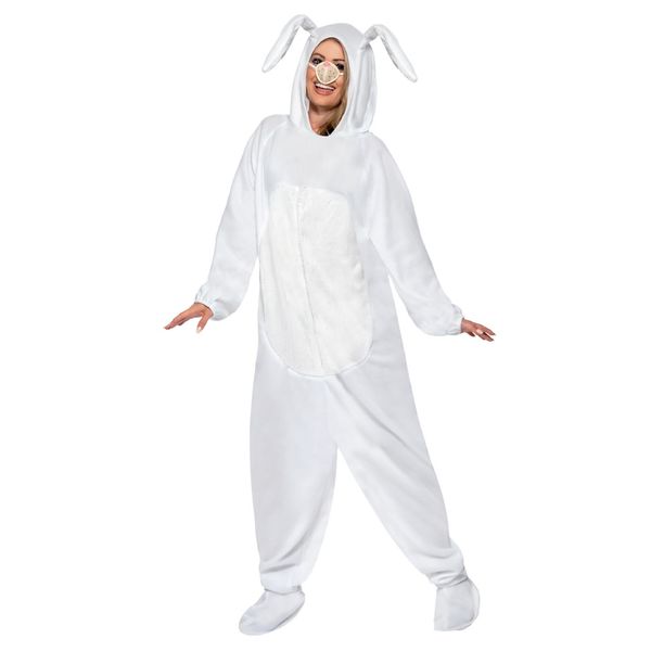Smiffys Rabbit Costume, White, M - Size 38 inch-40 inch
