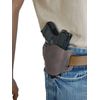 Barsony Quick Slide Gun OWB Brown Leather Holster for Taurus Millennium G2 Right