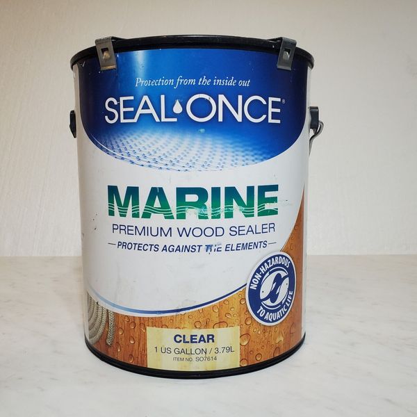 Seal Once Marine Premium Wood Sealer SO7614 CLEAR 1 Gallon**FAST FREE SHIPPING**