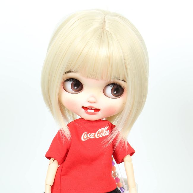 Linfairy 9-10 inch Doll Wig (Light Blonde)