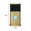 Multilingual Welcome Video Doorbell Cover (Ring 2nd Generation Compatible) (Brass)