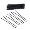 shefun JP157 U-Pin 40 Pieces with Ball, Tiered, Thin 2.0 inches (5 cm), 2.4 inches (6 cm), 2.8 inches (7 cm), Bun Hair Pin, Black, Gold, Screw Pins (A1), 40 Pieces, Black, 2.0 inches (5 cm)