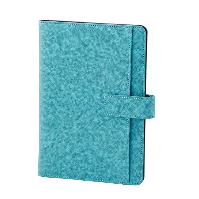 Raymei Fujii CN229A Notebook Cover, A5, Multi-Cover Notebook with Belt, Blue