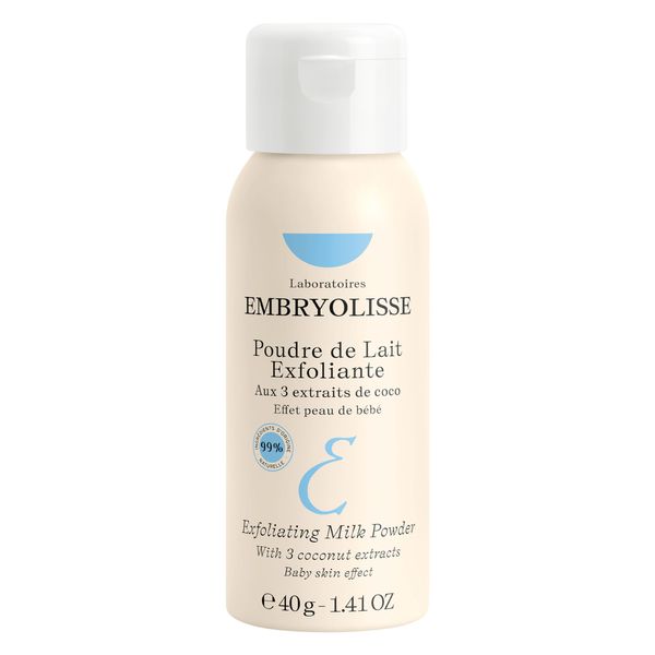 Embryolisse Gentle Exfoliating Milk Powder, Nourishing and Versatile Skin Care, Brightens and Smooth Skin, Suitable for All Skin Types, Rejuvenating Skin Care, Promotes Skin Recovery, 40ml