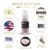 Light Pink Edible Glitter Spray Pump for Drinks