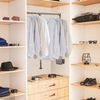 35-47 Inch  Adjustable Closet Rod Closet-Mounted Pull Down Clothes Hanger Holder