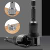 3 Pcs Drill Bit Socket Tool Set, 1/4 Hex Shank, Slot Wing Nut Drill Bit Socket Wrenches, Panel Nuts Screws Eye C Hook Bolt