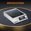 Commercial Countertop Induction Range Portable 1800W Induction Cooktop Digital