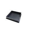 Nocwpsi 1Pc Sticky Note Holder with Stencil ABS Sticker Note Box Memo Box Sticky Note Holder,Black