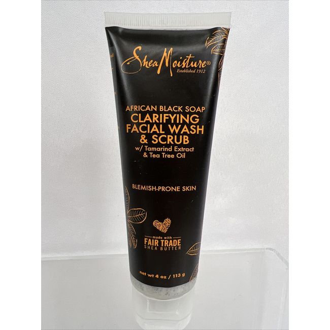 SheaMoisture African Black Soap  Facial Wash & Scrub 4 Oz COMBINE SHIP