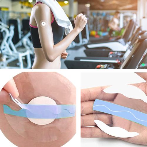 Sensor Patch Libre Fixed Adhesive Patch (10 pieces) Blue Fixed Sensor Sticker, Libre Adhesive Patch, Waterproof Pre-Cut Sensor Adhesive Patch, Libre Adhesive Patch, Anti-shake Sensor Protection (Blue)