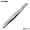 Groomarang Eagle Tweezer Comb German Stainless Steel Sharp Slanted Tip Leather Pouch