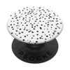 Small black stars on a white background PopSockets Swappable PopGrip