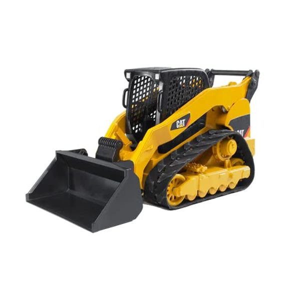 Bruder Toys - Construction Realistic CAT Compact Track Loader with Adjustable and Lockable Loading Arm and Moveable Rubber Chains - Ages 3+