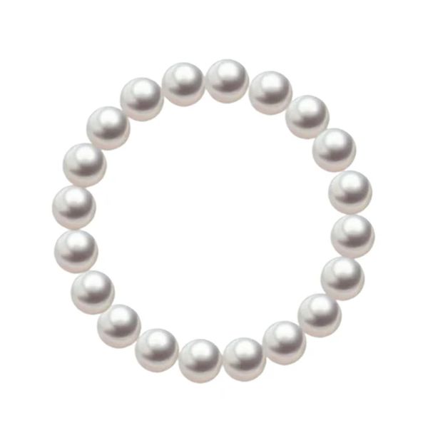 Hemasa Quality Shell Pearl Bracelet Elastic or Chain Customizable Women's Bracelets of Various Sizes 8mm