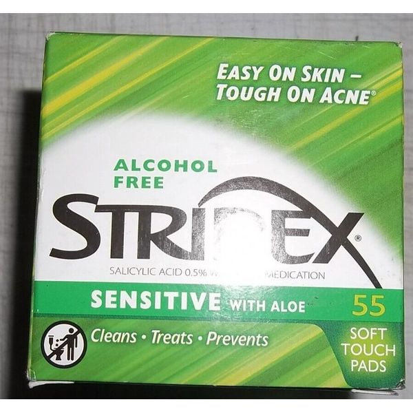 Stridex Sensitive Acne Pads, 55 Ct Exp. 1/24
