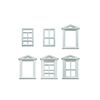 0 gauge Windows & Frames (pk 8)