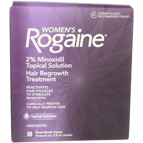 ROGAINE Women's Topical Solution Hair Regrowth Treatment 2% Minoxidil New