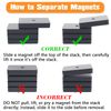 Ferrite Block Magnets, 14pcs(1.9'' L x 0.9'' W x 0.4'' H) Rectangular Grade 8, Ceramic for Craft Hobbies & Kitchen Tools