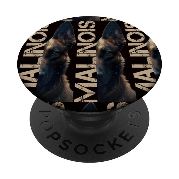 Malinois Belgian Shepherd Dog Master Lady PopSockets Swappable PopGrip