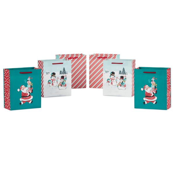 6" Small Holiday Gift Bag Bundle