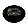 Sew Blessed Sewing Machine Floral Art PopSockets Standard PopGrip