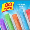 80 Count Assorted Freeze Pops Ice Cream Bars Lemon Lime Strawberry Grape Punch