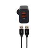 24W Dual USB-A Wall Charger (UK port)