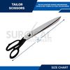 4 Tailor Scissors Sewing Dressmaking Fabric cutting Taylor Shears German Grade