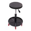 Swivel Shop Seat with Tool Tray Rolling Stool with Wheels For Garage Workshop